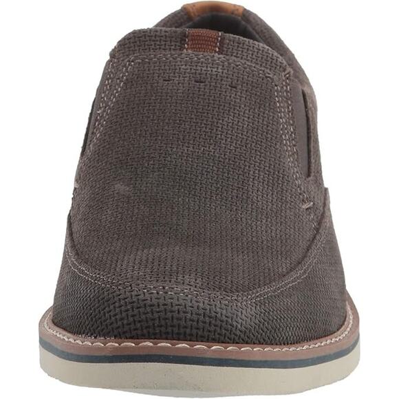 Nunn Bush Men\'s Barklay Moc Toe Slip-on Loafer with Comfort Gel 12 Wide